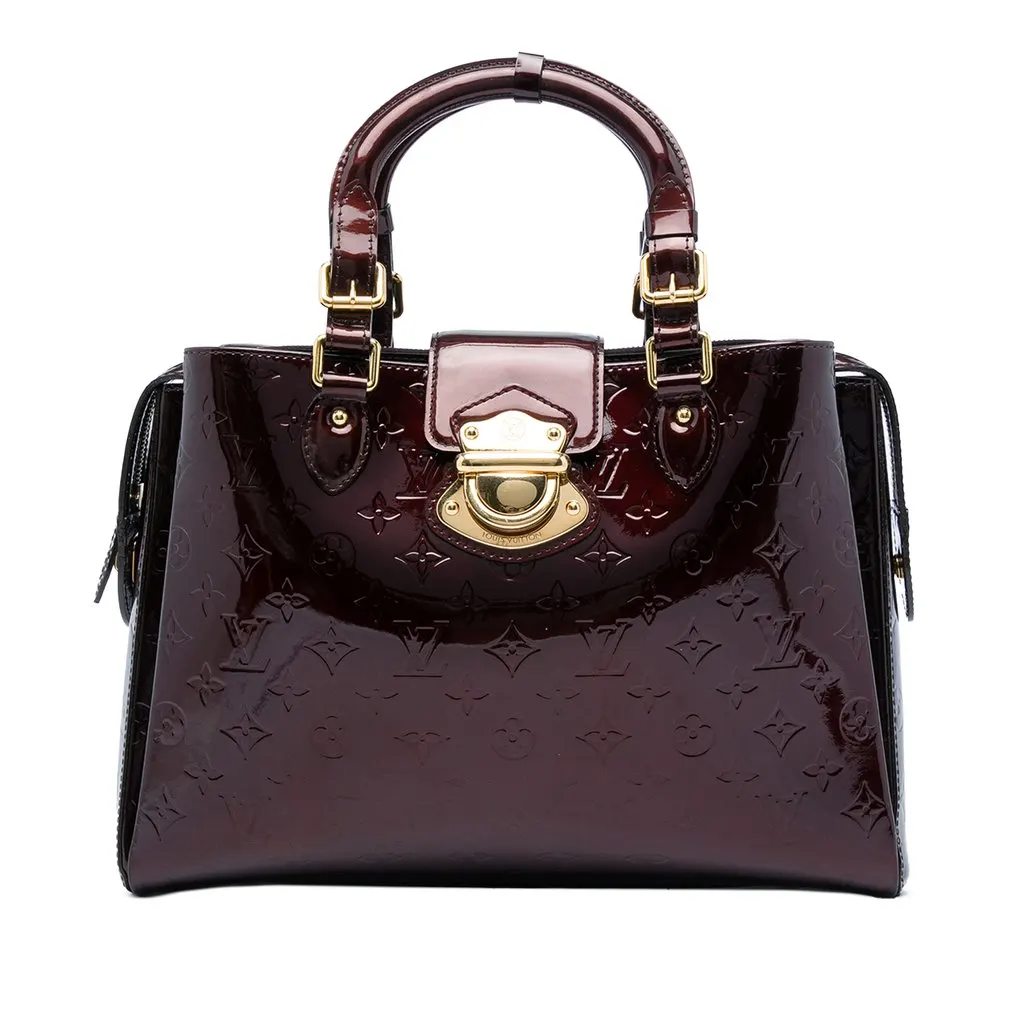 Louis Vuitton Monogram Vernis Melrose Avenue Purple Leather Good - Front View