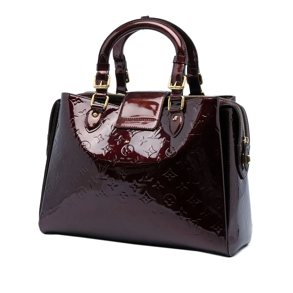 Louis Vuitton Monogram Vernis Melrose Avenue Purple Leather Good - Back View