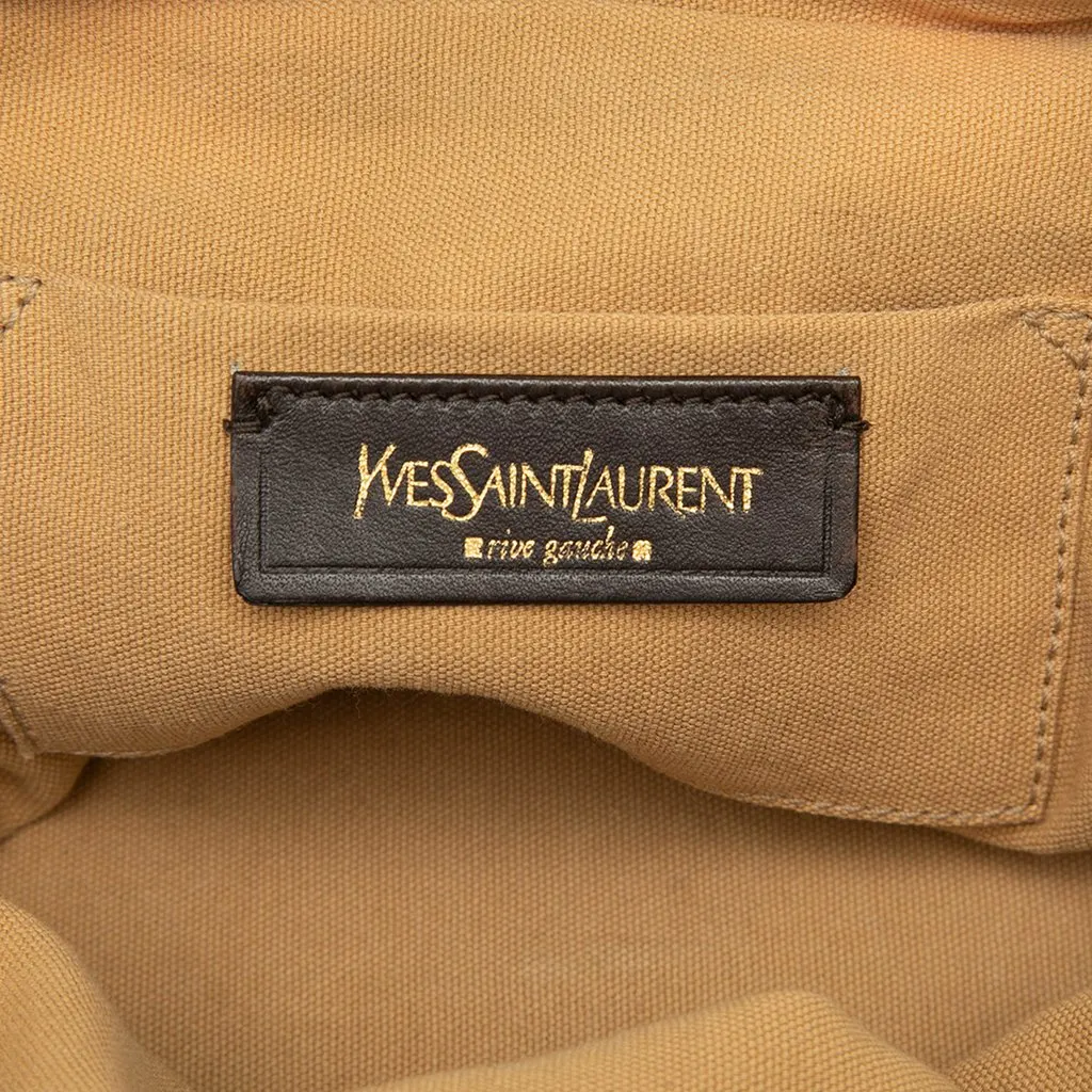Saint Laurent Small Metallic Grained Calfskin Majorelle Handbag Gold Leather Very good - Box View