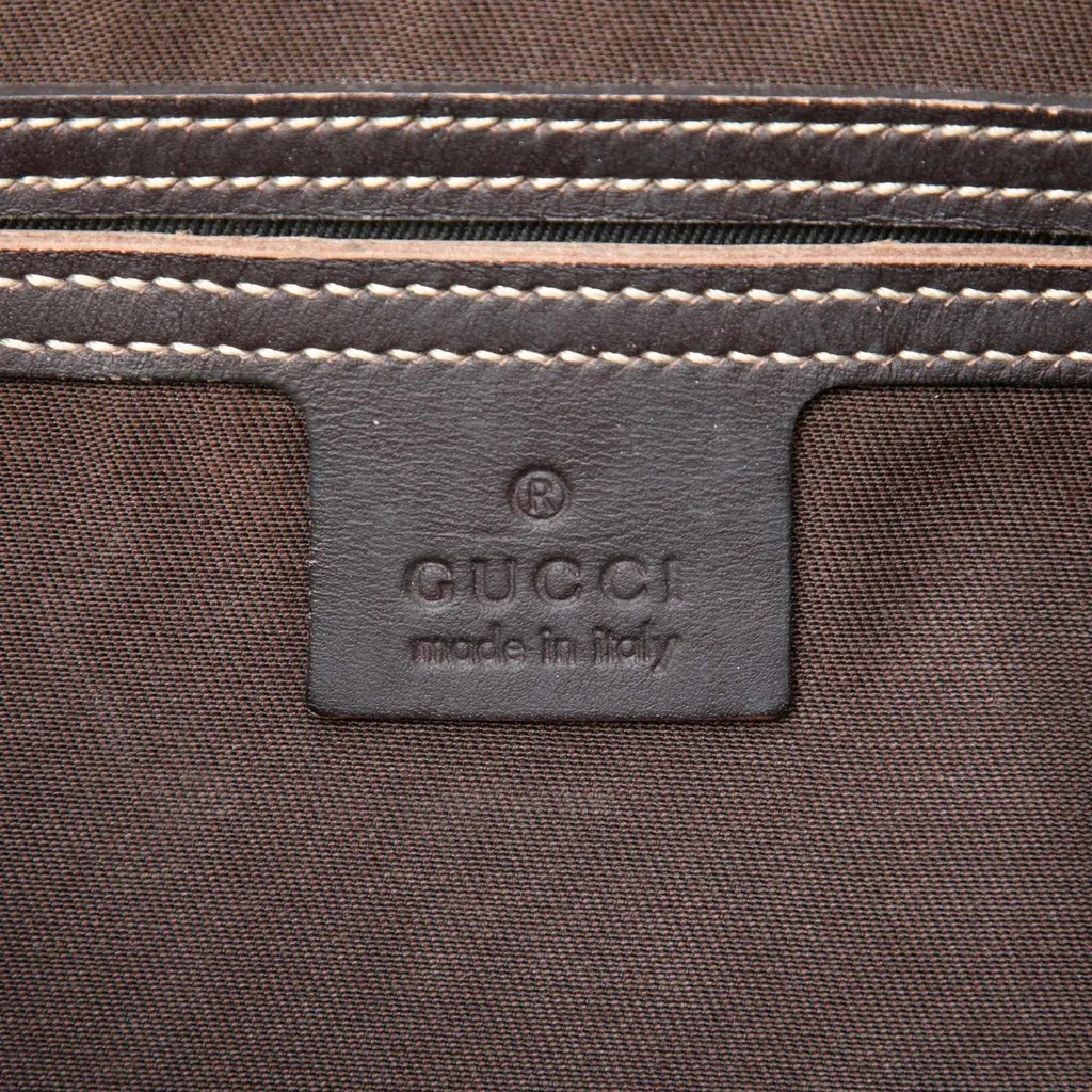 Gucci GG Supreme Double Pocket Crossbody Beige Canvas Good - Box View