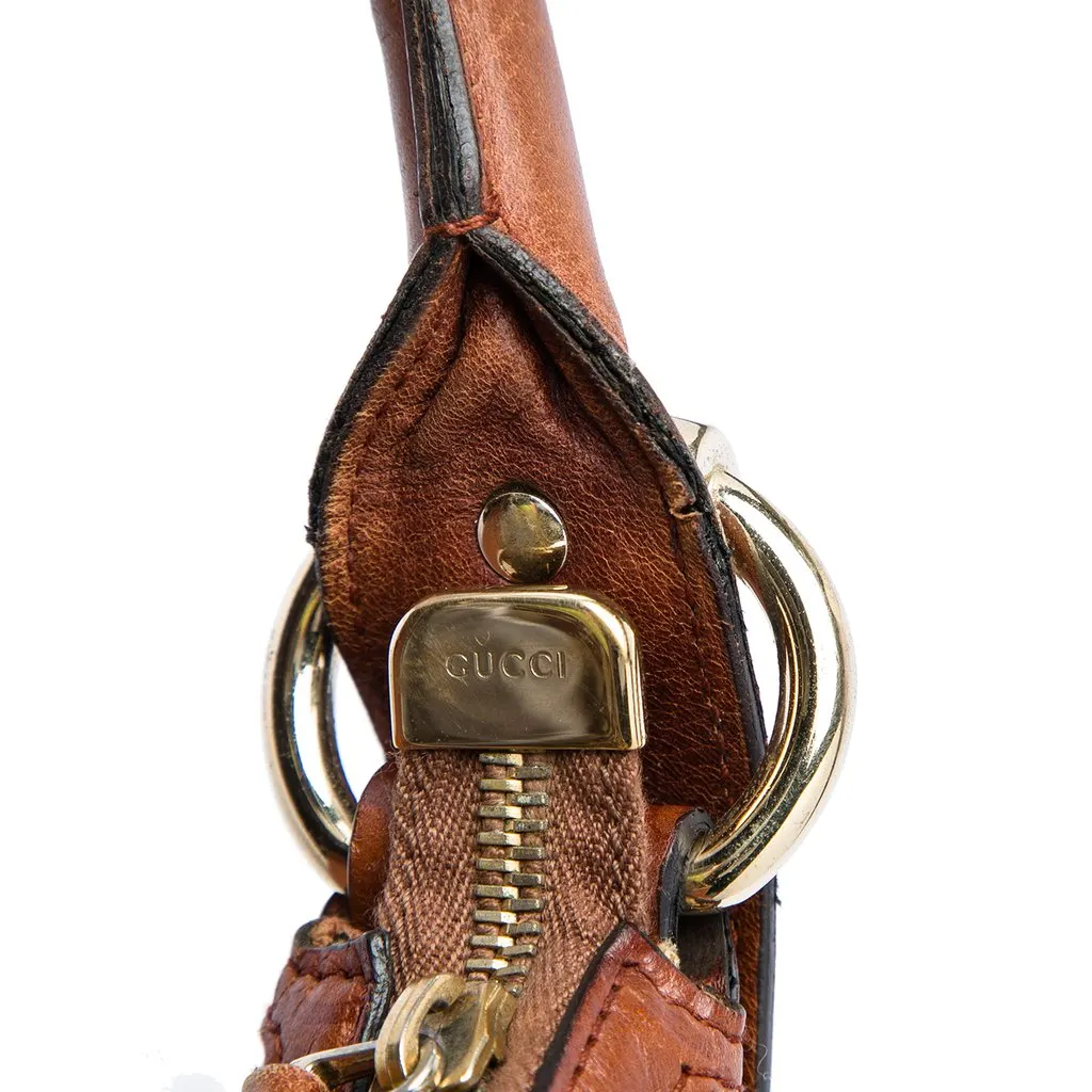 Gucci Medium Pebbled Calfskin Guccissima Trim Signoria Shoulder Bag Brown Leather Good - Box View