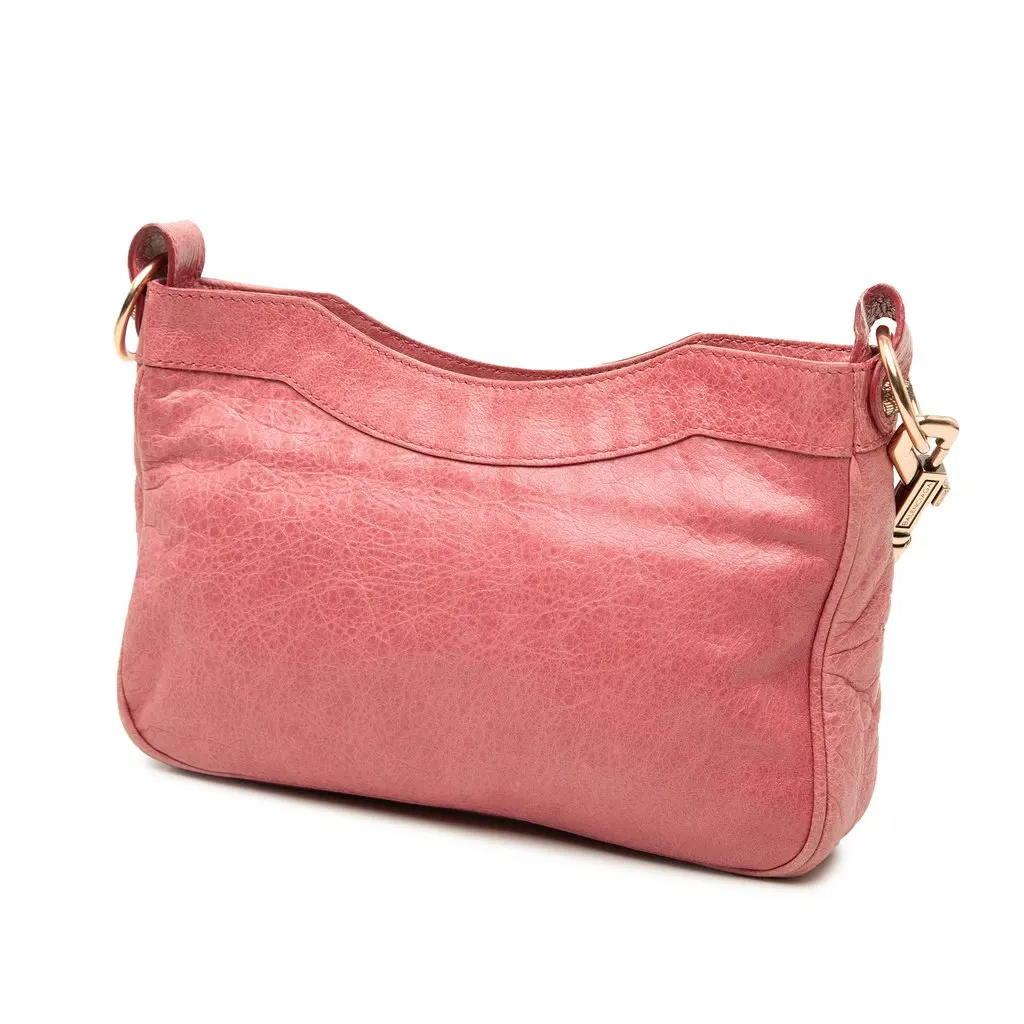 Balenciaga Lambskin Motocross Giant 12 Hip Crossbody Pink Leather Good - Back View