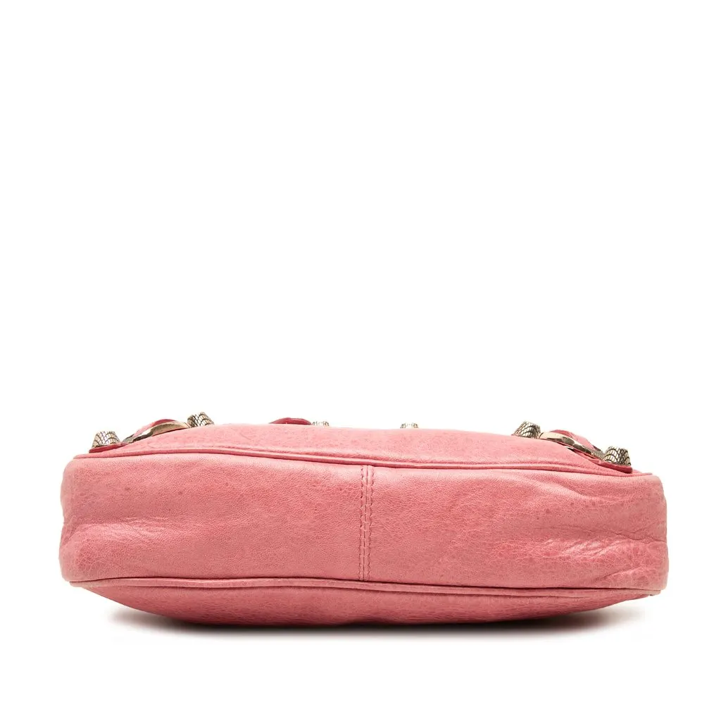 Balenciaga Lambskin Motocross Giant 12 Hip Crossbody Pink Leather Good - Inside View