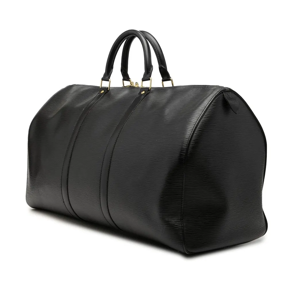 Louis Vuitton Epi Keepall 50 Black Leather Very good - Back View