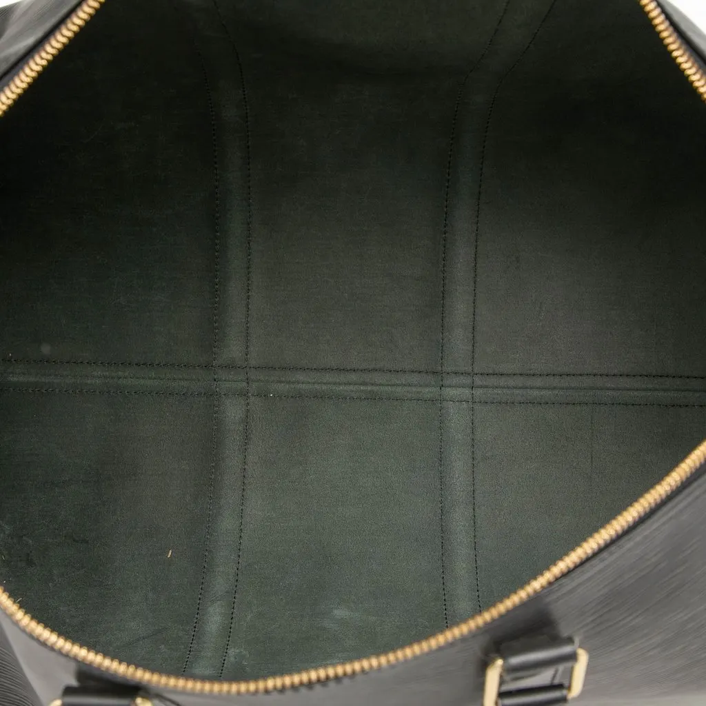 Louis Vuitton Epi Keepall 50 Black Leather Very good - Model View