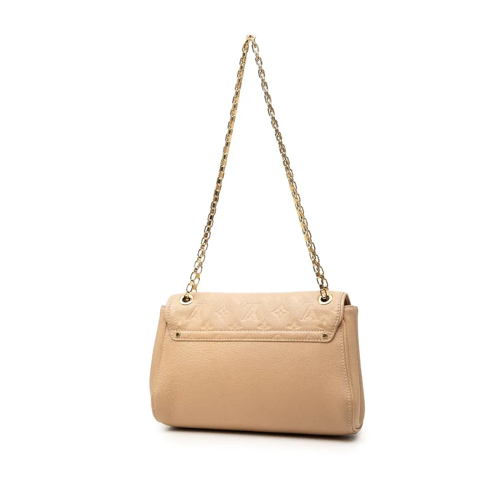 Louis Vuitton Monogram Empreinte Saint Germain PM Beige Leather Very good - Back View