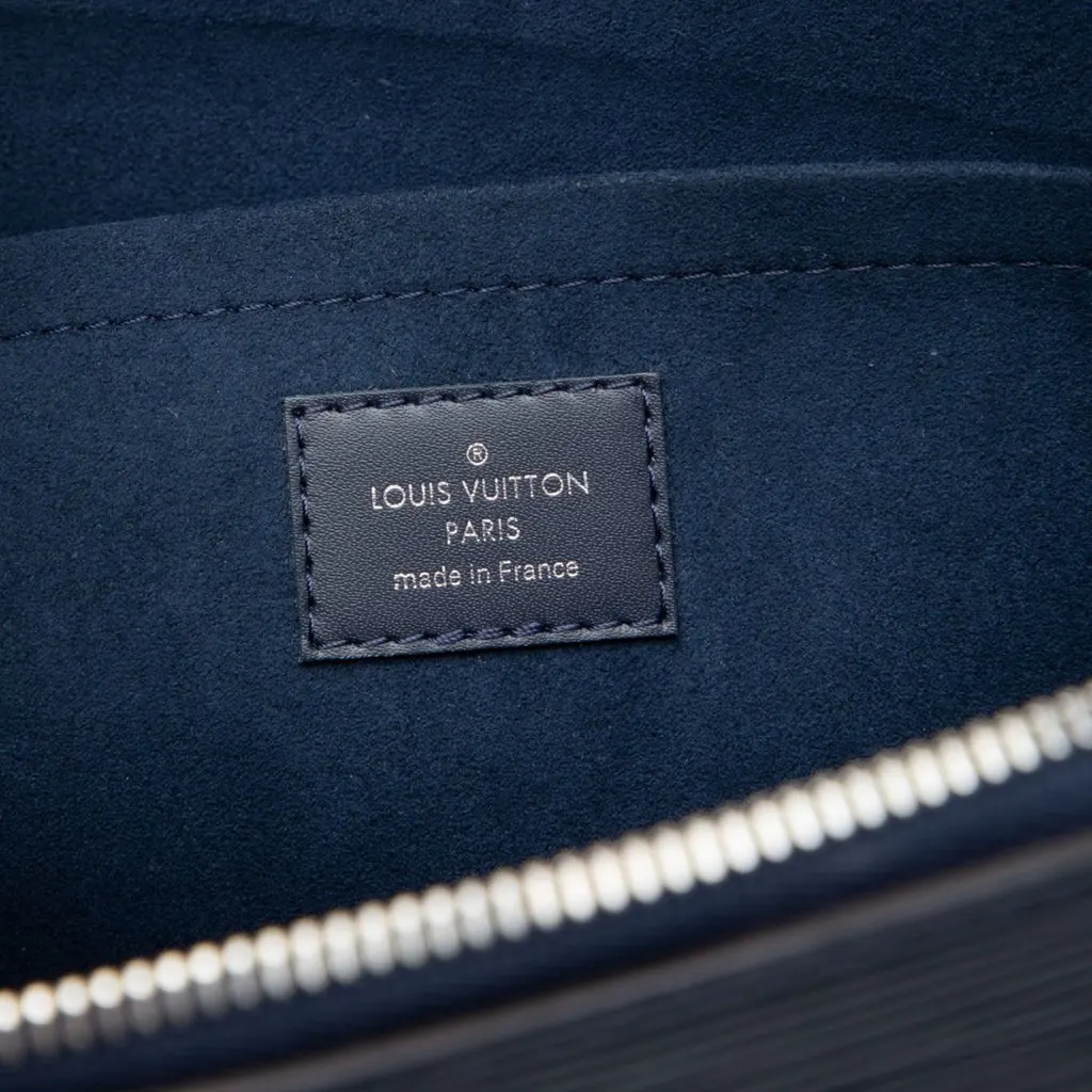 Louis Vuitton Epi Initials Circle Pochette Jour GM Blue Leather Very good - Box View