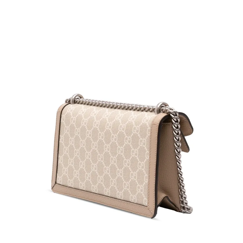 Gucci Medium GG Supreme Dionysus Crossbody Beige Canvas Very good - Back View