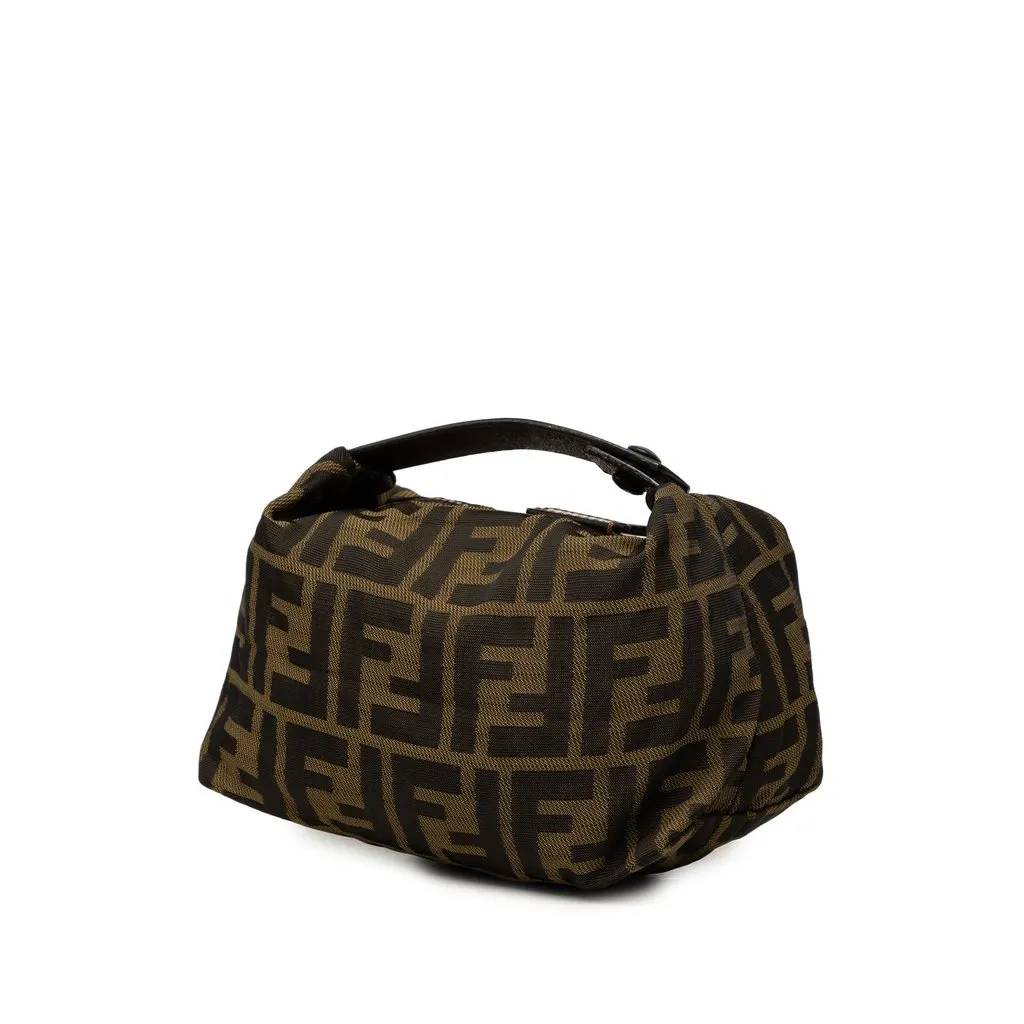Fendi Mini Zucca Canvas Handbag Brown Canvas Very good - Back View