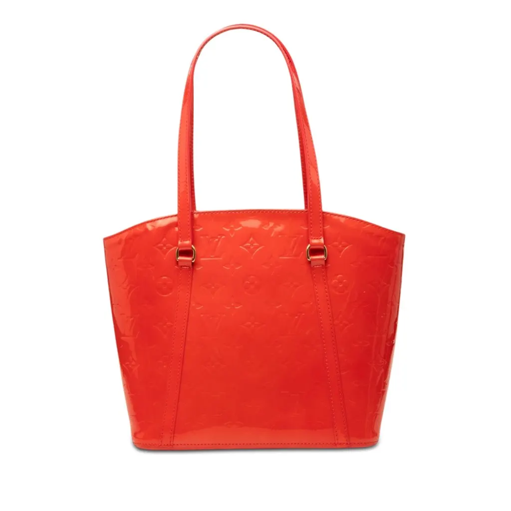 Louis Vuitton Monogram Vernis Avalon MM Red Leather Very good - Front View