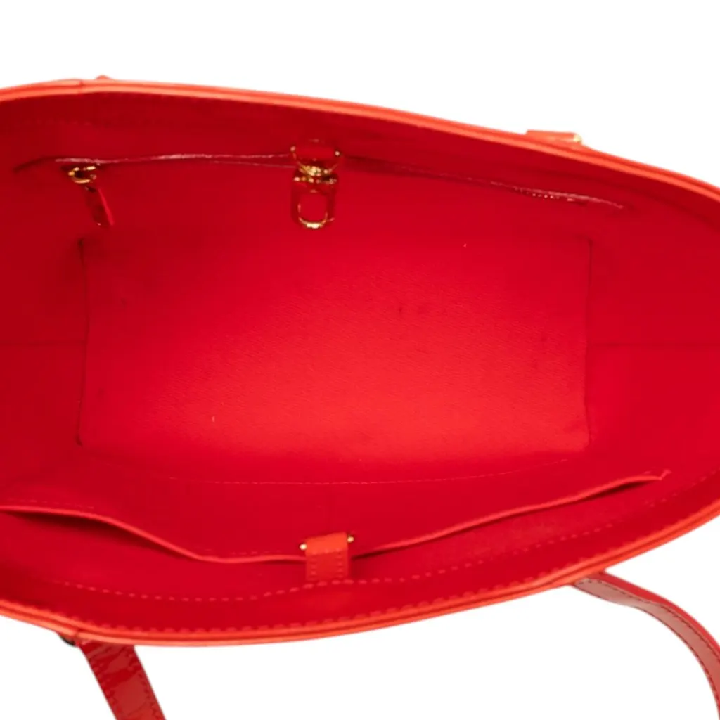 Louis Vuitton Monogram Vernis Avalon MM Red Leather Very good - Model View