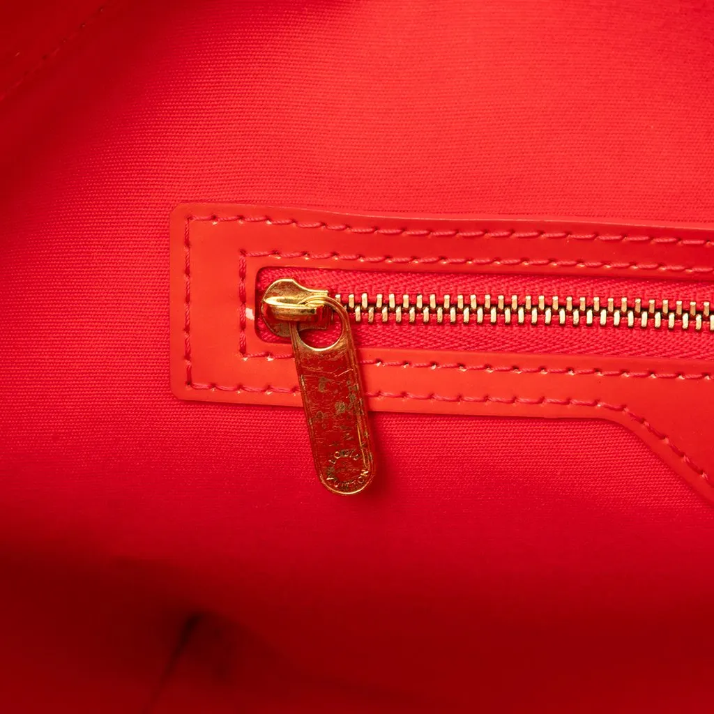 Louis Vuitton Monogram Vernis Avalon MM Red Leather Very good - Box View