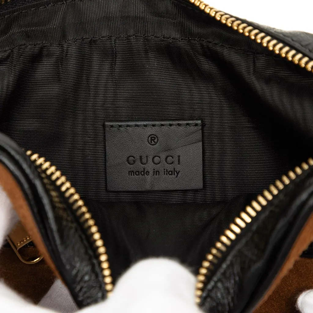 Gucci Mini Suede Web Ophidia Crossbody Brown Leather Very good - Box View