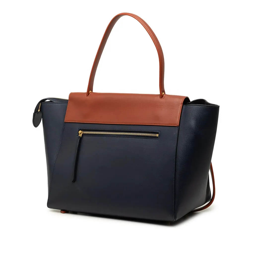 Celine Mini Bicolor Smooth Calfskin Belt Bag Blue Leather Very good - Back View