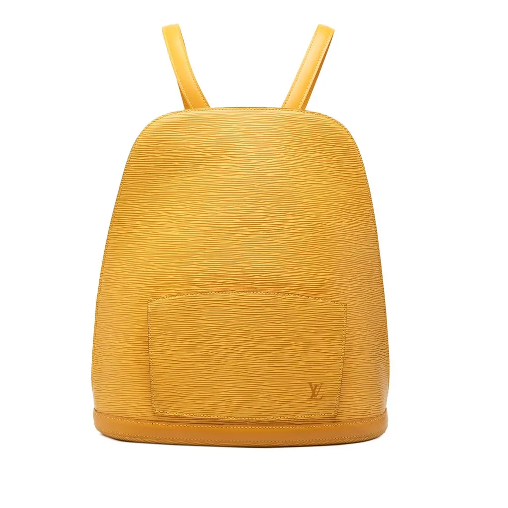 Louis Vuitton Epi Gobelins Yellow Leather Very good - Front View