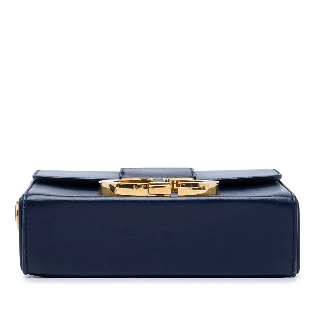 Dior Leather 30 Montaigne Box Bag Blue Leather Very good - Inside View