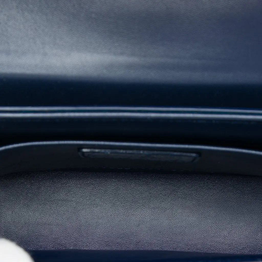 Dior Leather 30 Montaigne Box Bag Blue Leather Very good - Model View