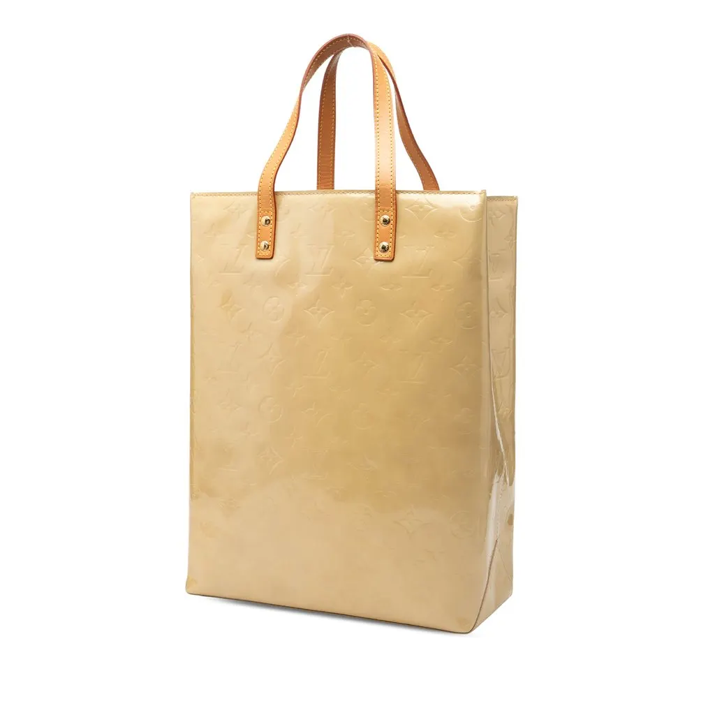 Louis Vuitton Monogram Vernis Reade MM Beige Leather Very good - Back View