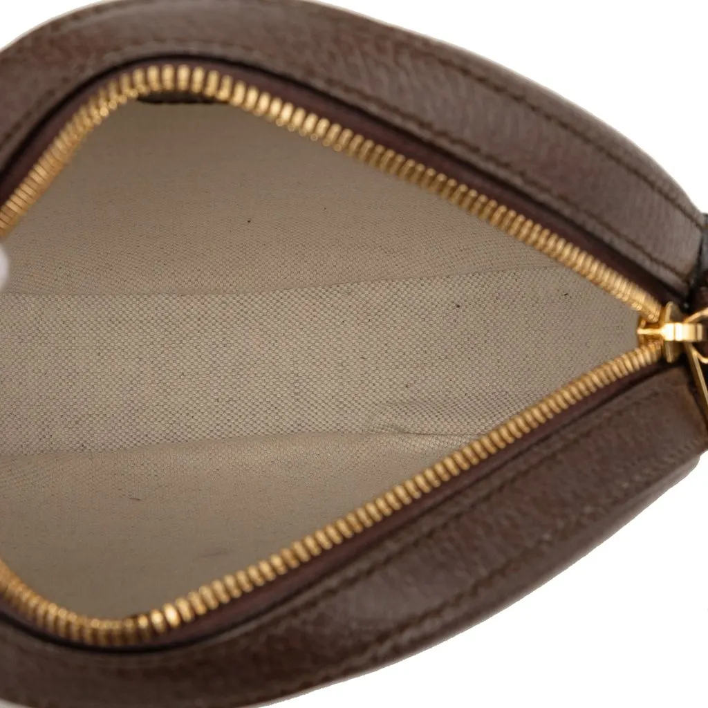 Gucci GG Supreme Web Ophidia Graphic Print Round Crossbody Beige Very good - Model View