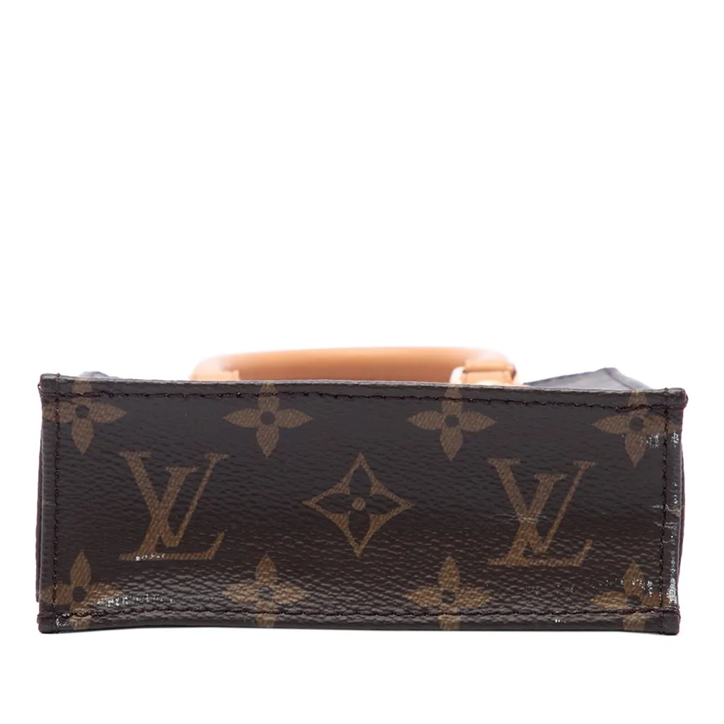 Louis Vuitton Monogram Petit Sac Plat Brown Canvas Very good - Inside View
