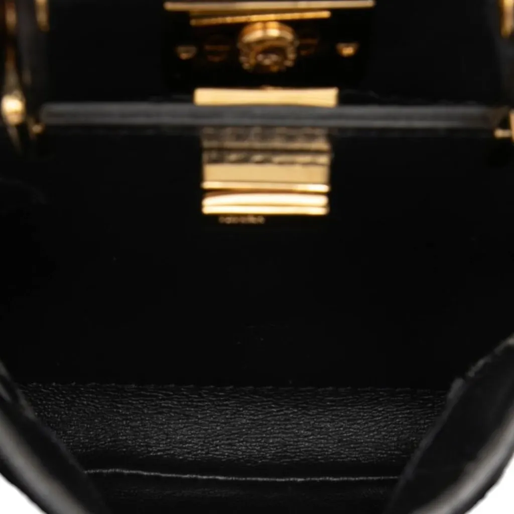 Fendi Nano Zucca Chenille Peekaboo Satchel MultiColor Very good - Model View