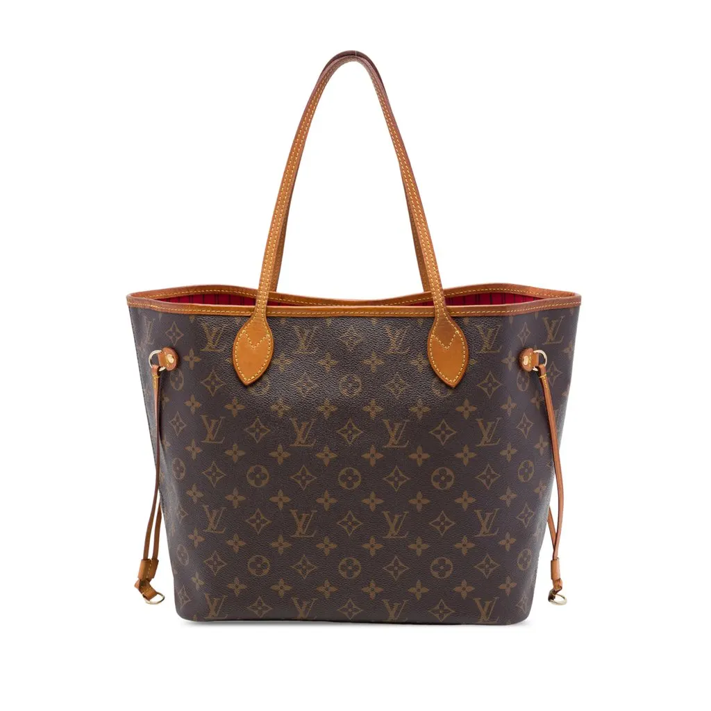 Louis Vuitton Monogram Neverfull Inside Out MM Brown Canvas Good - Front View