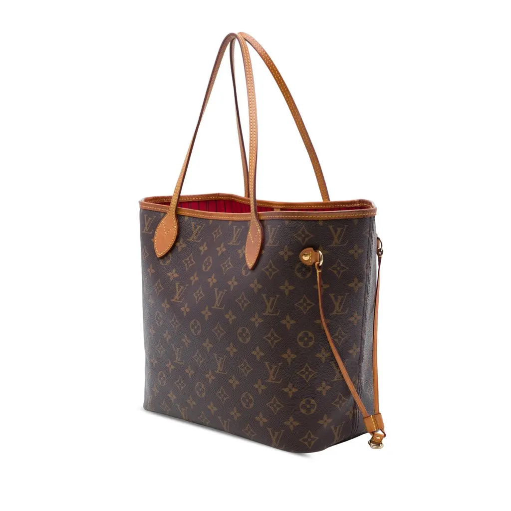 Louis Vuitton Monogram Neverfull Inside Out MM Brown Canvas Good - Back View