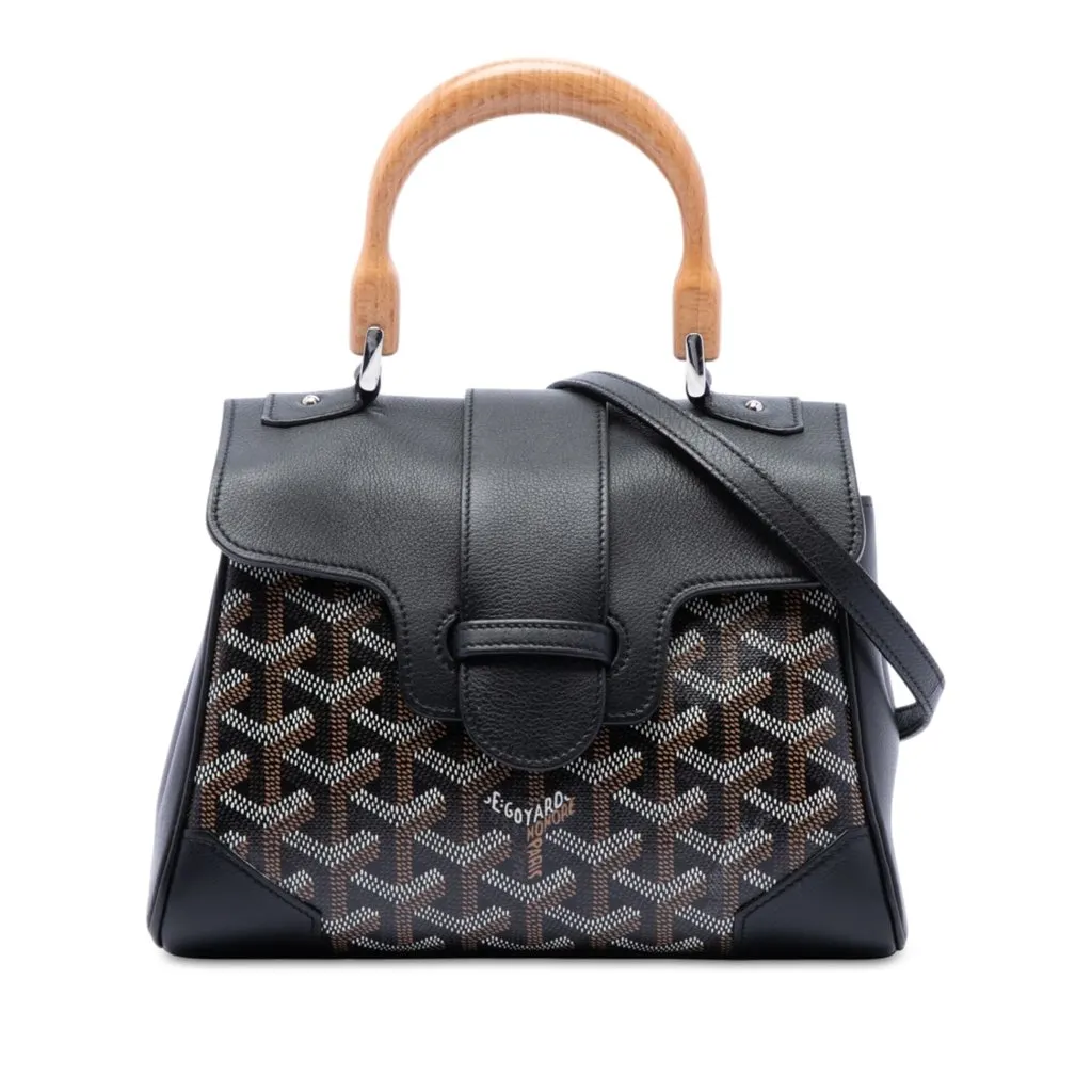 Goyard Mini Goyardine Saigon Souple Black Very good - Front View
