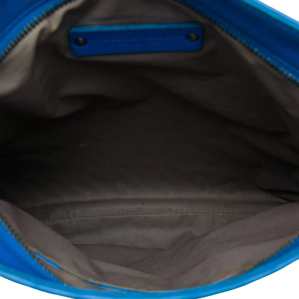 Bottega Veneta Nappa Intrecciato VN Crossbody Blue Leather Very good - Model View