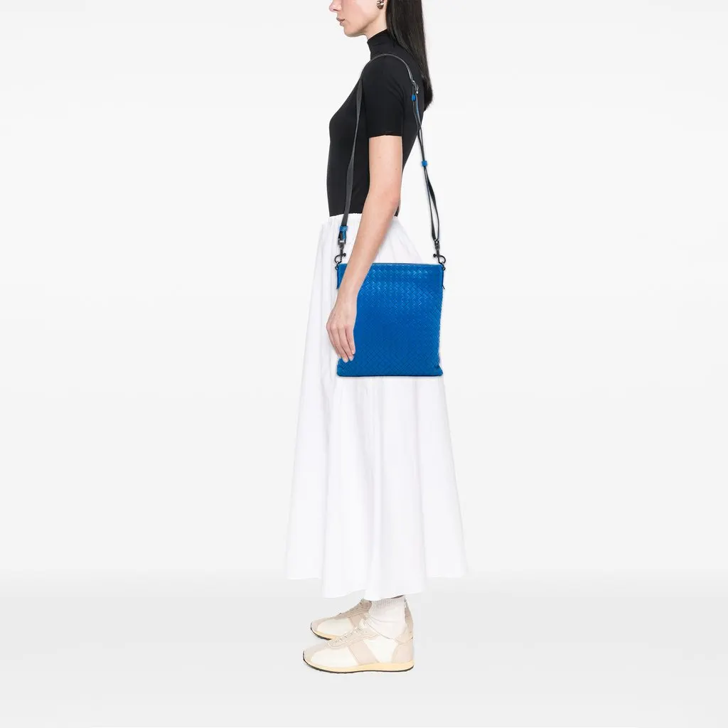 Bottega Veneta Nappa Intrecciato VN Crossbody Blue Leather Very good - Box View