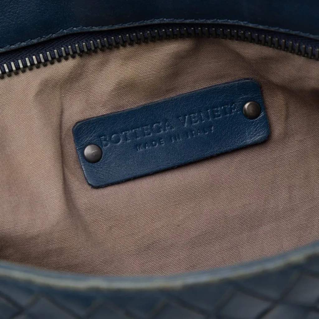 Bottega Veneta Nappa Intrecciato VN Crossbody Blue Leather Very good - Box View