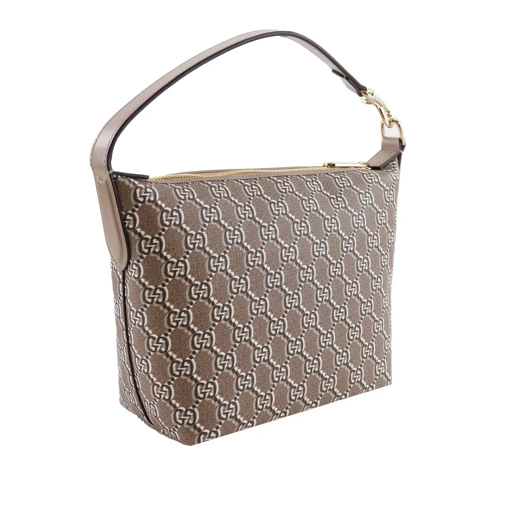 Gucci Mini GG Supreme Shadow Handbag Brown Very good - Back View