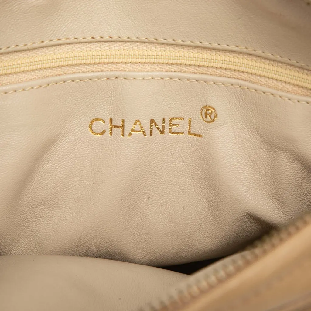 Chanel Mini CC Quilted Lambskin Tassel Camera Bag Beige Leather Very good - Box View