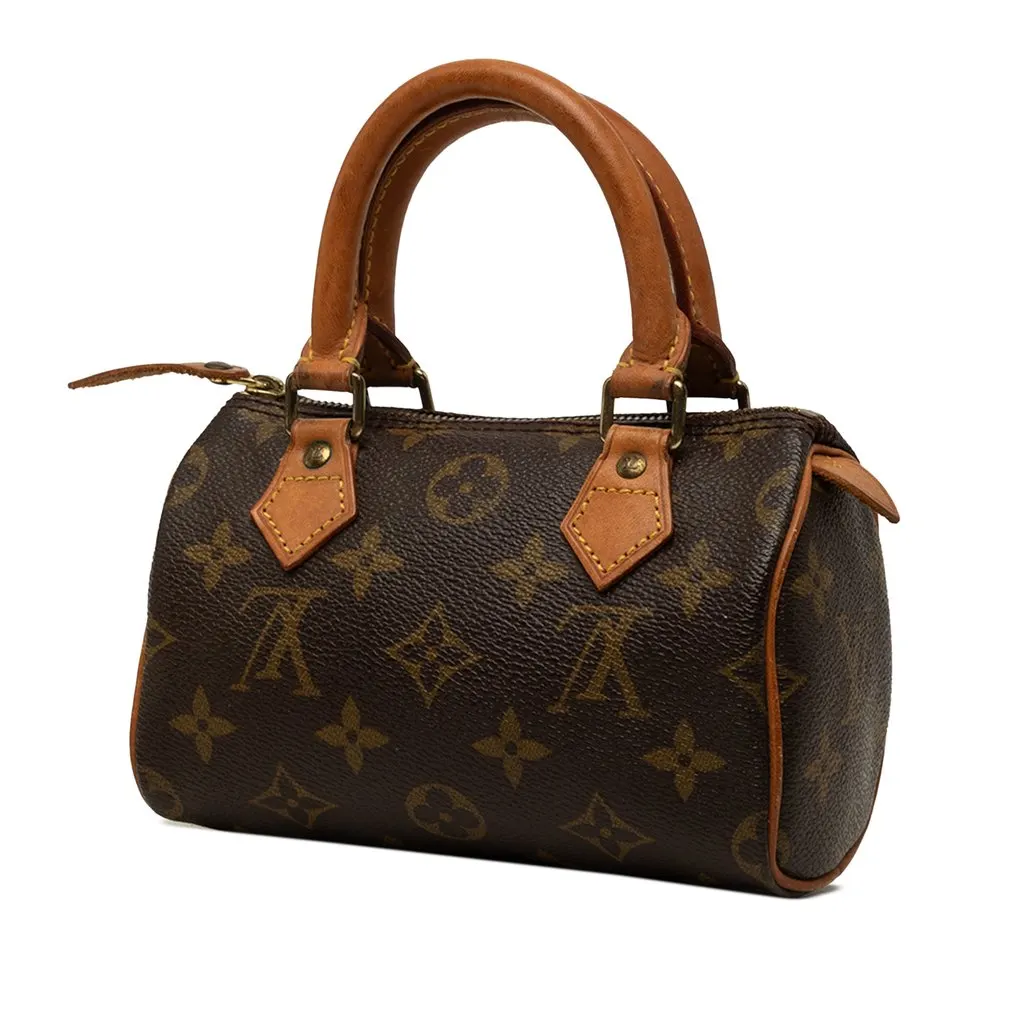 Louis Vuitton Monogram Mini Speedy HL Brown Good - Back View