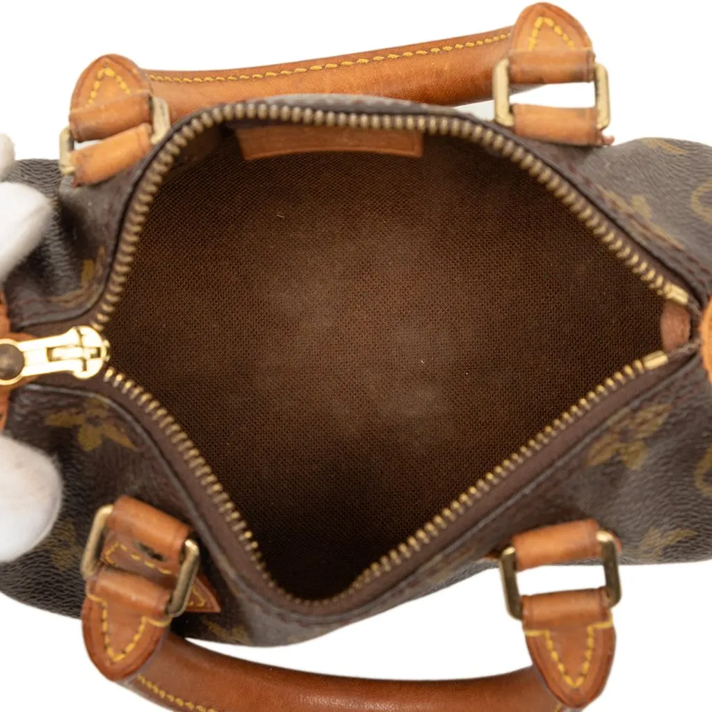 Louis Vuitton Monogram Mini Speedy HL Brown Good - Model View