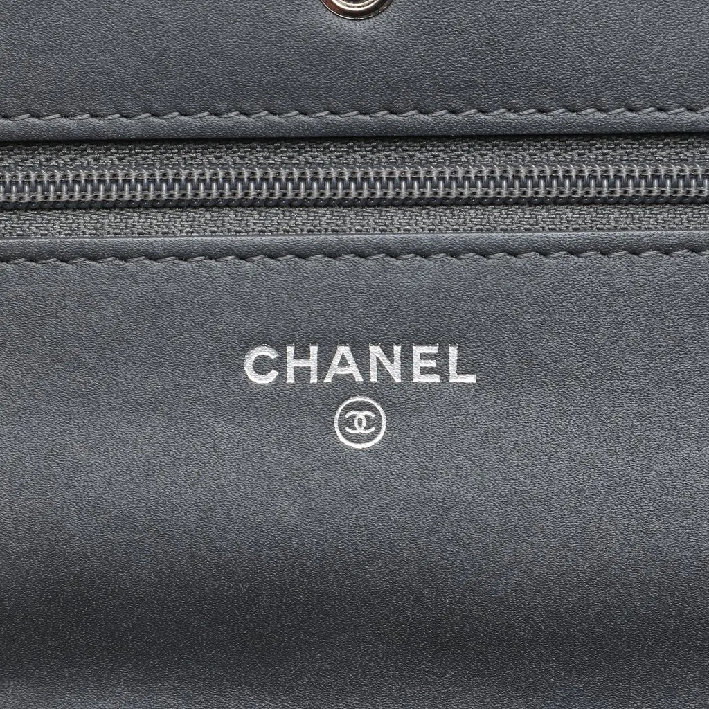 Chanel CC Quilted Patent Wallet On Chain MultiColor Leather Very good - Box View