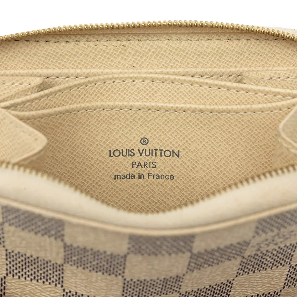Louis Vuitton Damier Azur Zippy Coin Purse White Canvas Good - Box View