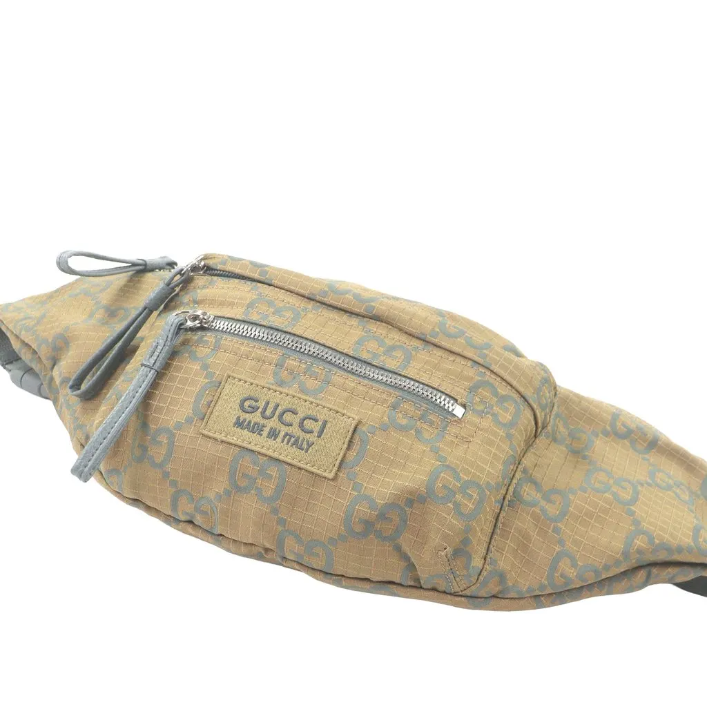 Gucci GG Ripstop Nylon Belt Bag Brown Very good - Inside View