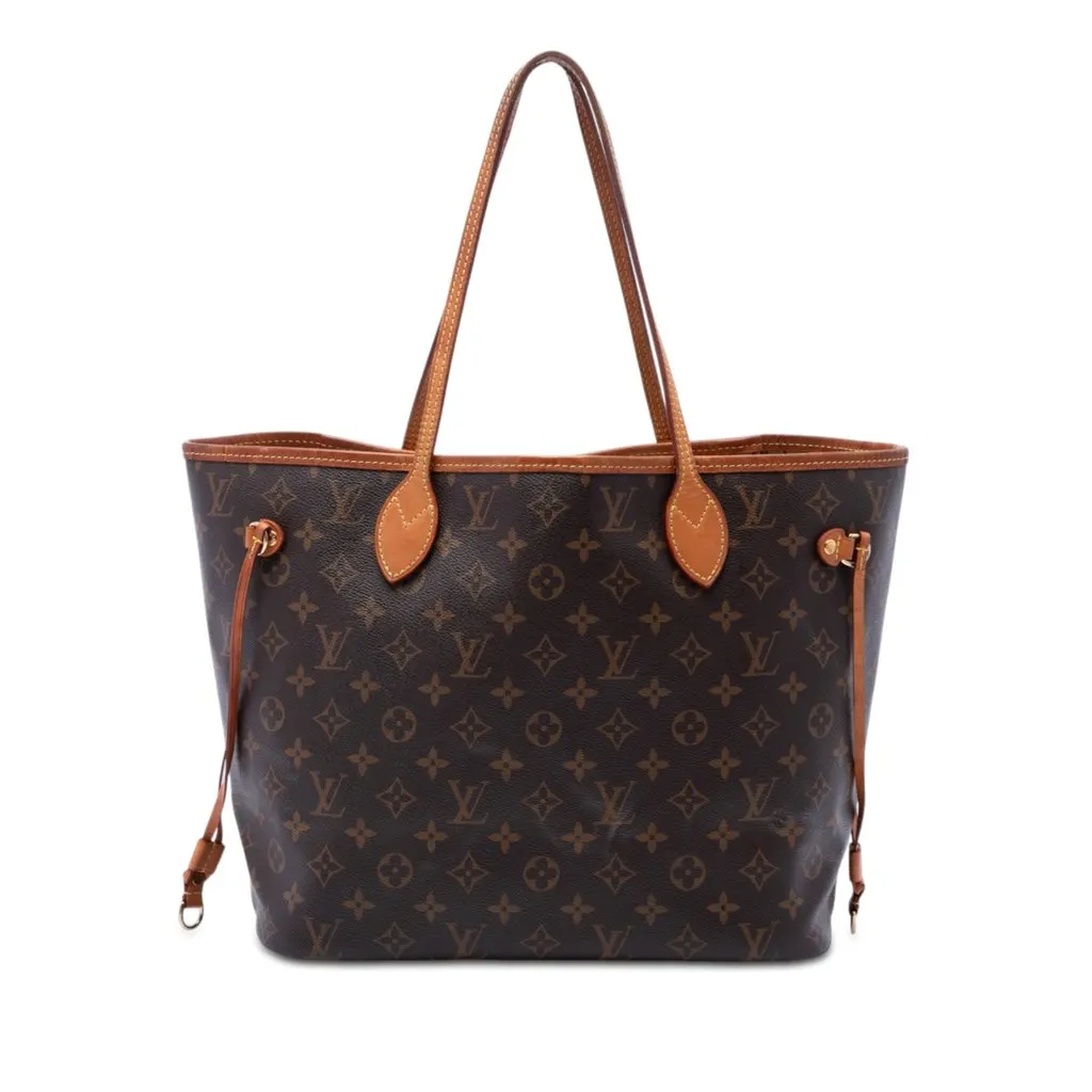 Louis Vuitton Monogram Neverfull MM Brown Very good - Front View