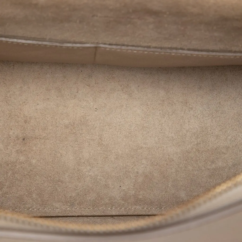 Celine Mini Grained Calfskin Belt Bag Beige Leather Good - Model View