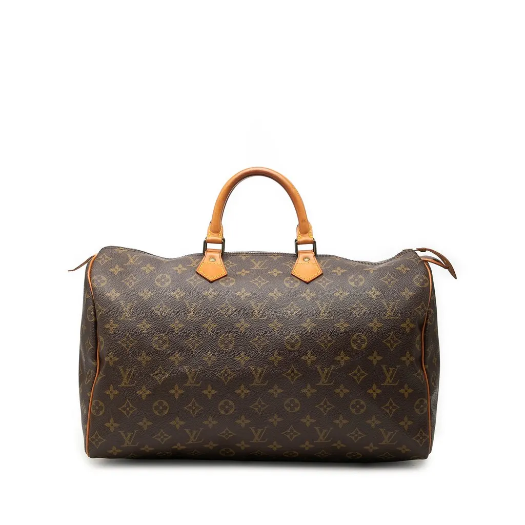 Louis Vuitton Monogram Speedy 40 Brown Canvas Very good - Front View