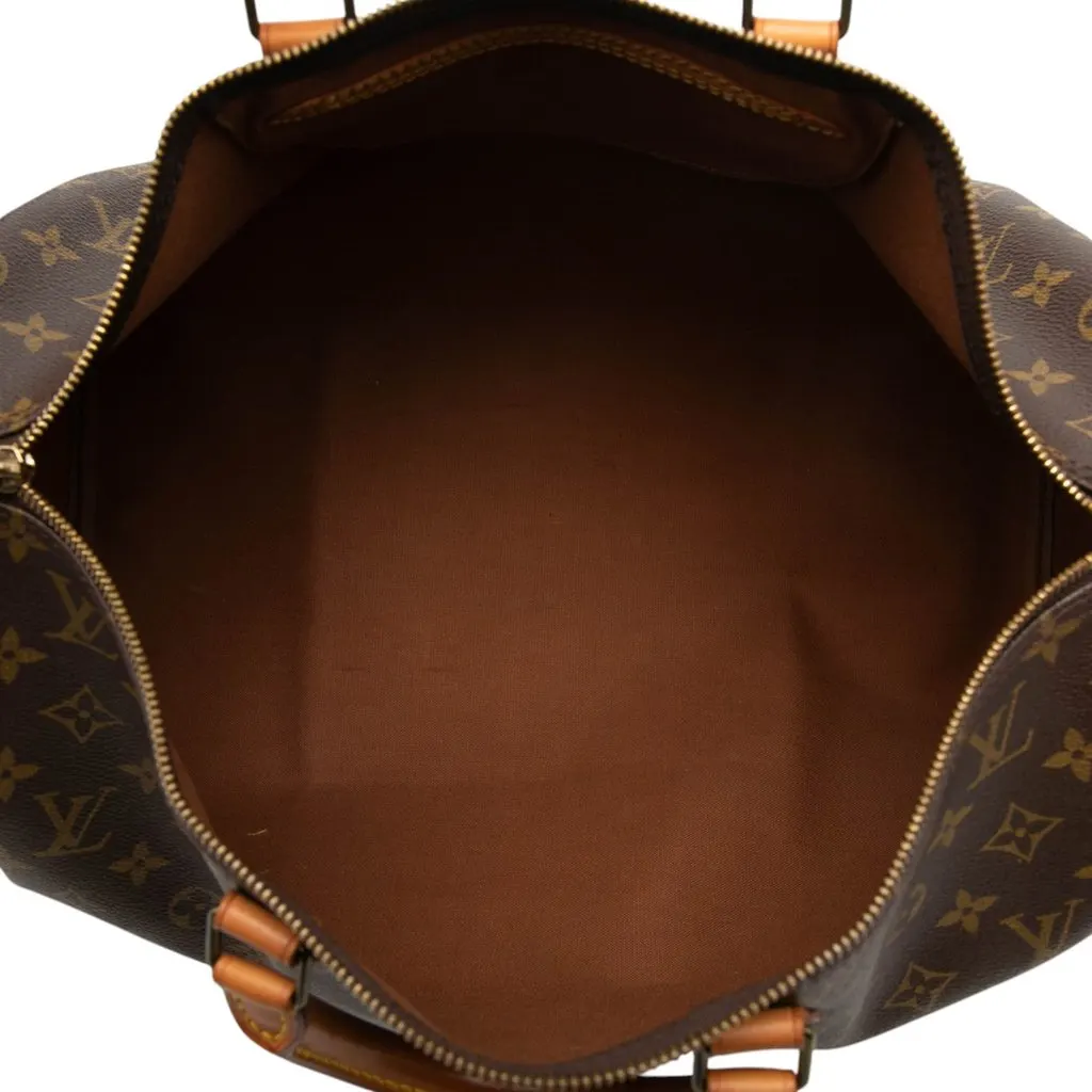 Louis Vuitton Monogram Speedy 40 Brown Canvas Very good - Model View