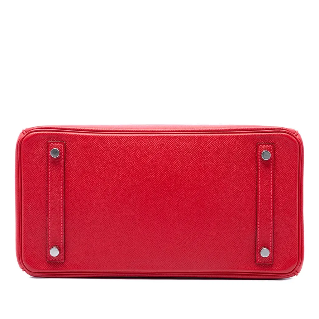 Hermès Epsom Birkin Retourne 30 Red Leather Very good - Inside View