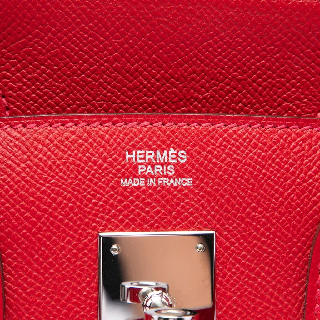 Hermès Epsom Birkin Retourne 30 Red Leather Very good - Box View