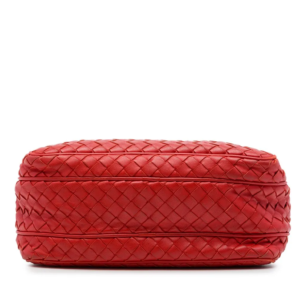 Bottega Veneta Nappa Intrecciato Crossbody Red Leather Very good - Inside View