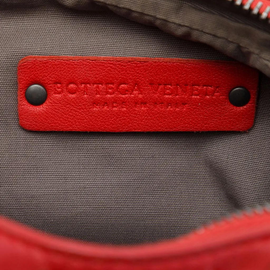 Bottega Veneta Nappa Intrecciato Crossbody Red Leather Very good - Box View