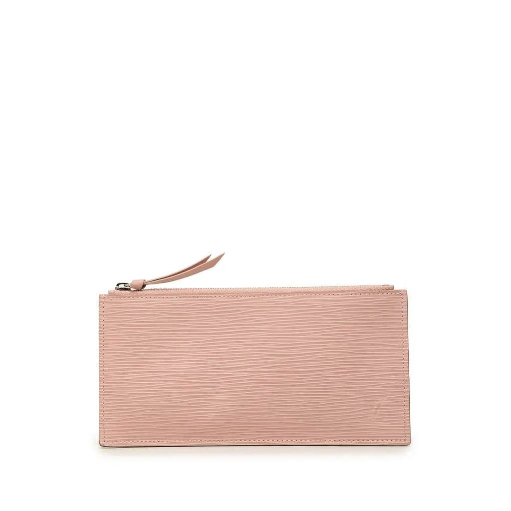 Louis Vuitton Epi Felicie Insert Zip Pouch Pink Leather Very good - Front View