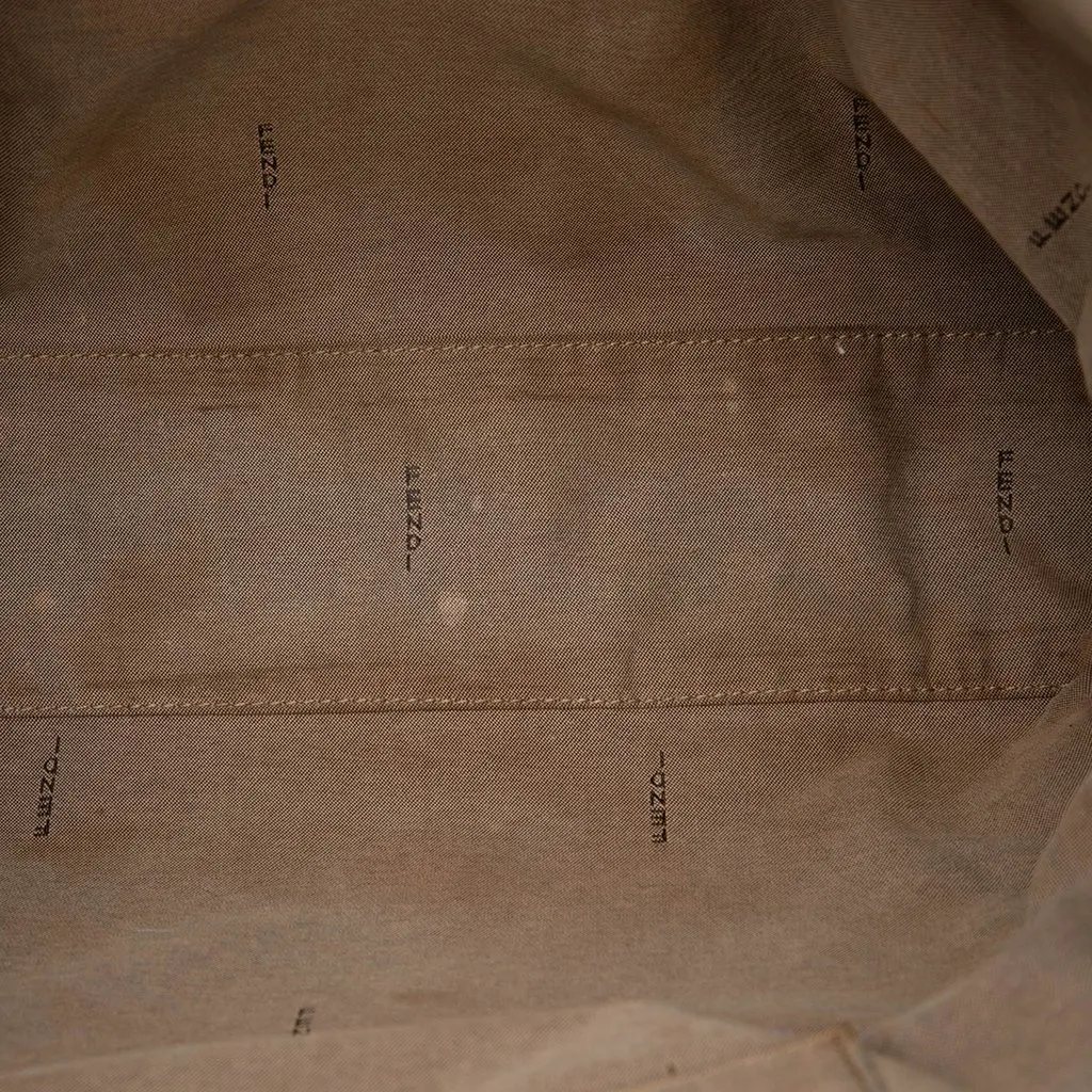 Fendi Zucchino Canvas Chef Shopping Tote Brown Very good - Model View