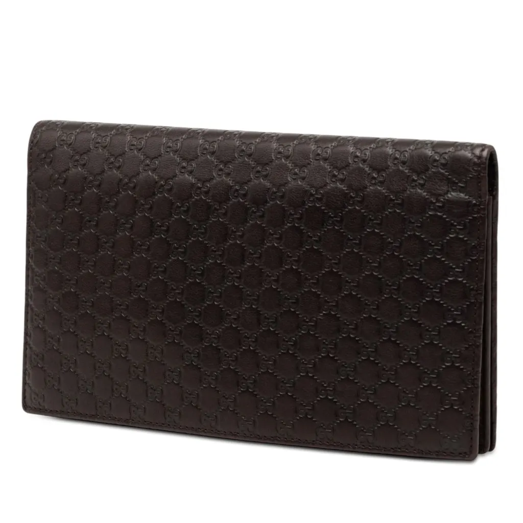 Gucci Microguccissima Bifold Wallet Brown Leather Very good - Back View