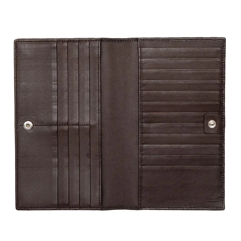 Gucci Microguccissima Bifold Wallet Brown Leather Very good - Model View